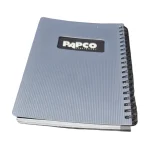 رنگ: طوسی Alt Text: NB647 طوسی دفتر یادداشت پاپکو با جلد متالیک ضد خش و ۱۰۰ برگ خط‌دار