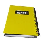 رنگ: زرد Alt Text: NB647 زرد دفتر یادداشت پاپکو با جلد متالیک ضد خش و ۱۰۰ برگ خط‌دار