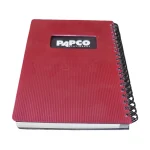 رنگ: بنفش Alt Text: NB647 بنفش دفتر یادداشت پاپکو با جلد متالیک ضد خش و ۱۰۰ برگ خط‌دارش