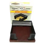 جا کاغذی ۱۰ در ۱۰ سانتی‌متری با ترکیب چوب و فلز، طراحی مدرن و مقاوم برای نظم‌دهی میز کار