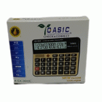 تصویر ماشین حساب کاسیک مدل GX-380 با نمایشگر ۱۴ رقمی، مناسب برای محاسبات حسابداری و اداری