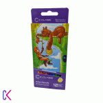 مداد رنگی سی‌کلاس بسته ۱۲ رنگ با رنگ‌آمیزی روان و طراحی ارگونومیک، مناسب برای نقاشی روزمره و استفاده دانش‌آموزی