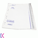 دیوایدر پلاستیکی 31 تایی شماره دار مخصوص دسته‌بندی اسناد و پرونده‌ها با طراحی مقاوم و کاربردی