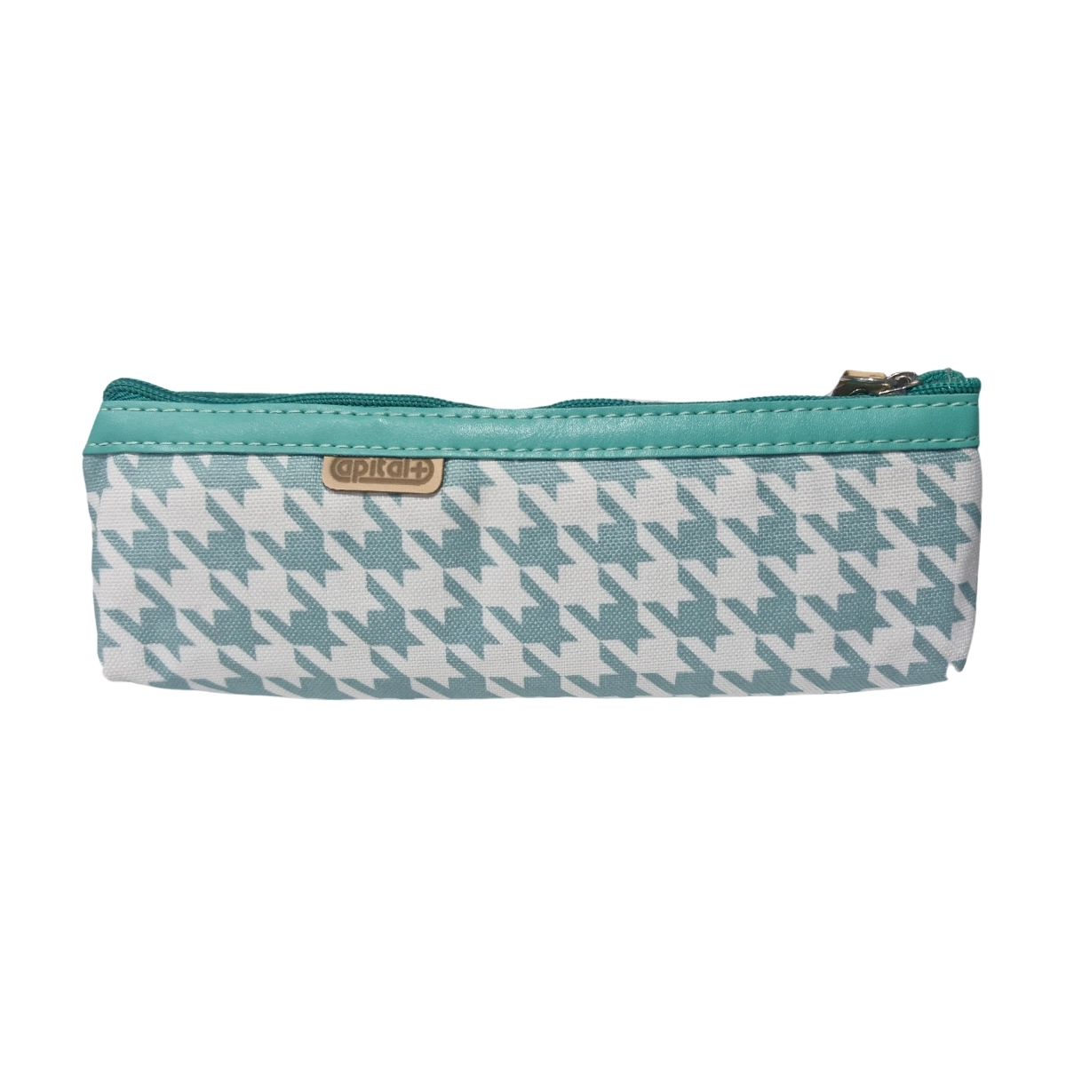 IMG_20250824_125611 جامدادی تک زیپ کپیتال، رنگ آبی و سفید، جمعوجور و مقاوم، مناسب نگهداری لوازم تحریر دانشآموزان و دانشجویان