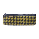 جامدادی تک زیپ کپیتال، رنگ سرمه‌ای و خردلی، جمع‌وجور و مقاوم، مناسب نگهداری لوازم تحریر دانش‌آموزان و دانشجویان